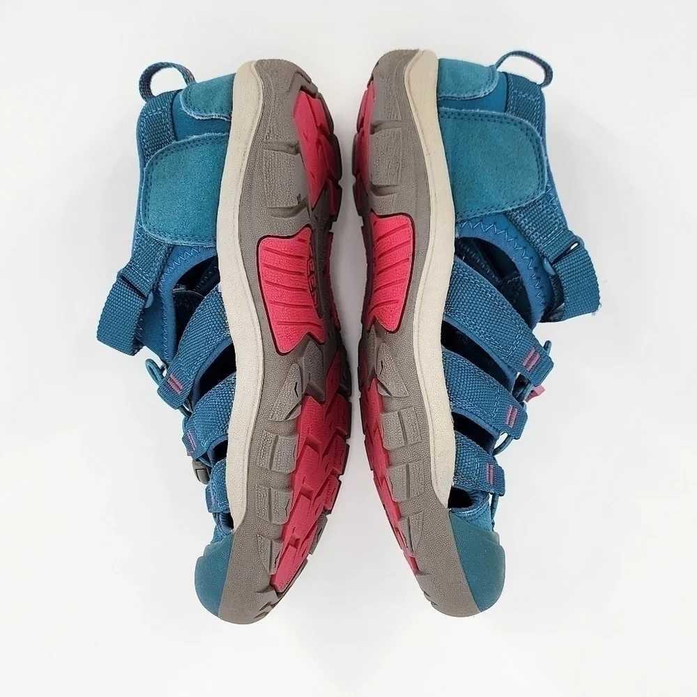 Keen Newport H2 Sandals Shoes Blue Pink Girl's Youth 6
